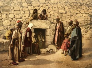 Tumba de Lázaro (al-Azariyya) en Betania, c.1880-1900
